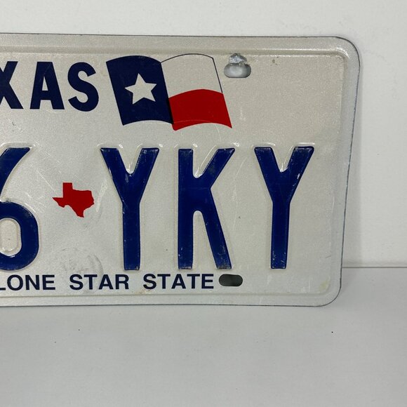 Texas License Plate F86-YKY Metal Lone Star State Decor 12x6 Collectible - Picture 3 of 6
